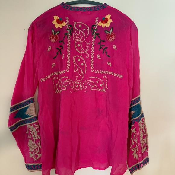 JOHNNY WAS -TAMARIND BLOUSE - SIZE LARGE - Picture 2 of 4